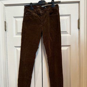 Ag Adriano Goldschmied Cordoroy Cigarette Leg Pants